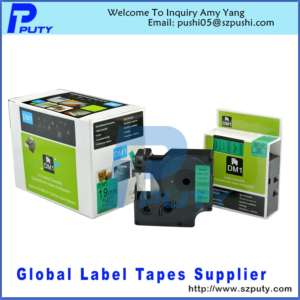 Compatible Dymo D1 Label Tapes D1 Label Cassette 45809 Dymo 19mm Dymo