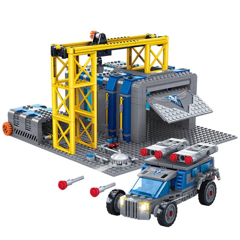 

KAZI 81010 Red Alert Allied War Factory Building Blocks Model Plastic DIY Bricks Kids Toys For Children Compatible With