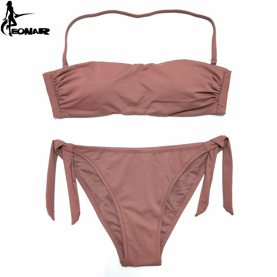 Vente EONAR Bandeau Bikinis 2018 femmes Maillot De Bain Push Up brésilien Bikini ensemble maillots De Bain femmes maillots De Bain Maillot De Bain natation