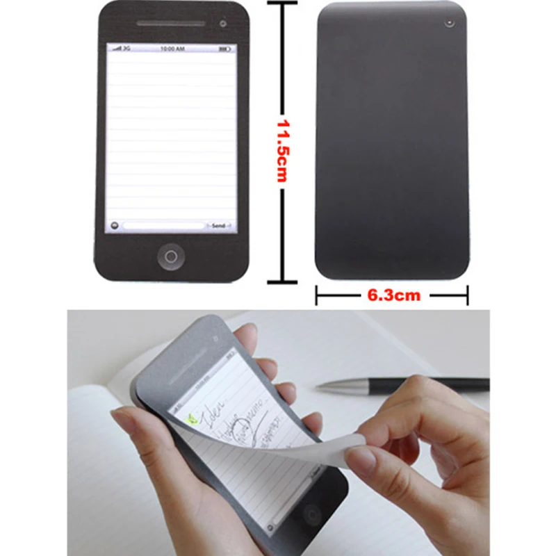 

Sticky Notes Mobile Phone Shape Memo Pad Notepad School Stationery Supplies Gifts EM88