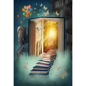 

LIFE MAGIC BOX Photography Backdrops For Photo Studio Huge Book Vinyl Christmas Photography Photo Backgrounds S-2104