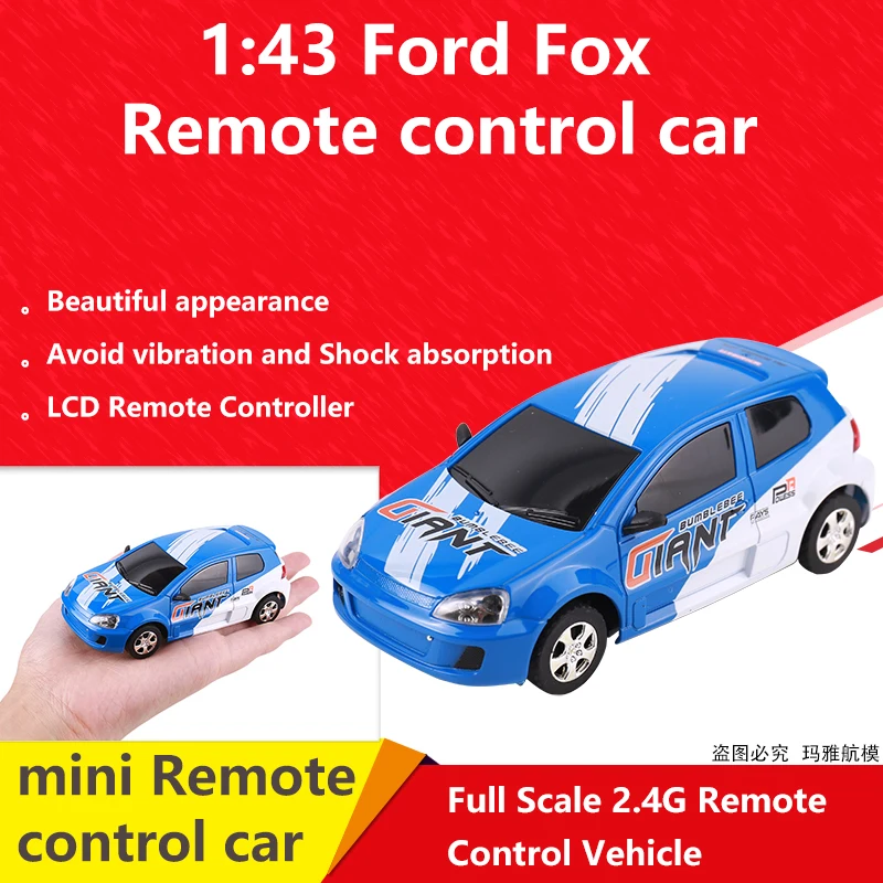 

mayatech 1:43 Ford Focus 2.4G Full Proportional Remote Control Vehicle RC Mini Back-Drive Remote Control Drift Vehicle