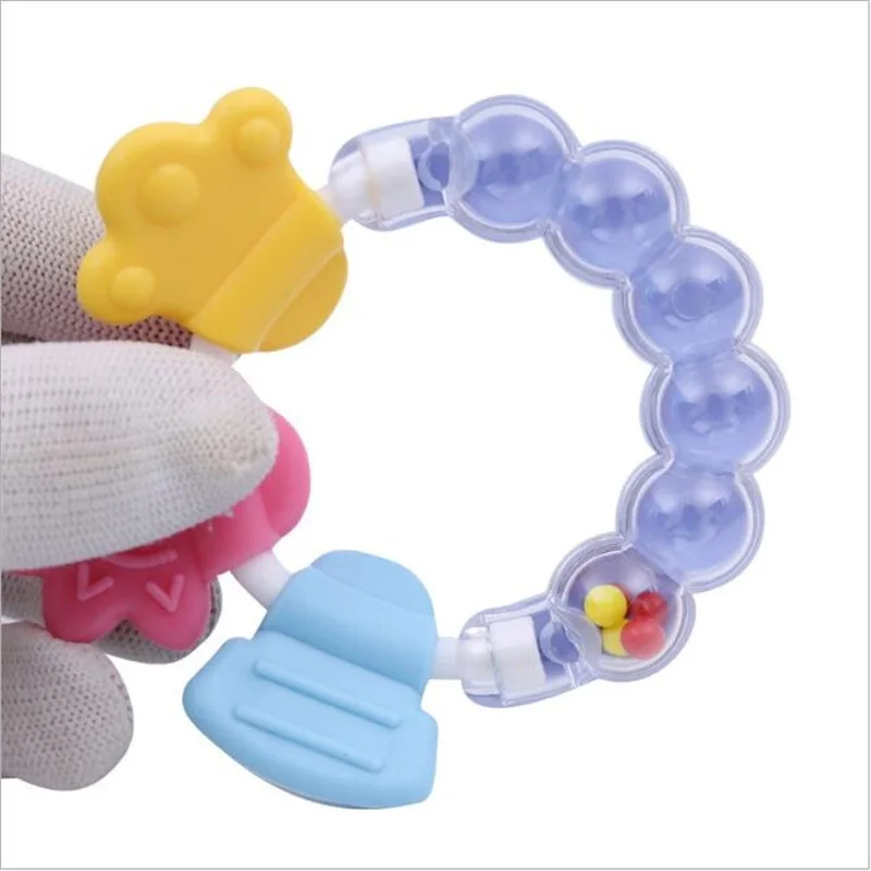 Silicone Teething Beads Baby Teether Accessories Educational Toy Bite