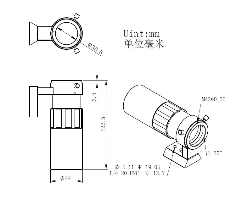 Направляющая область ZWO 30F4