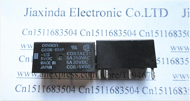 Горячий Новый реле G6BK 1114P US 5VDC DC5V 5 В 5A 250VAC 6PIN|Реле| |