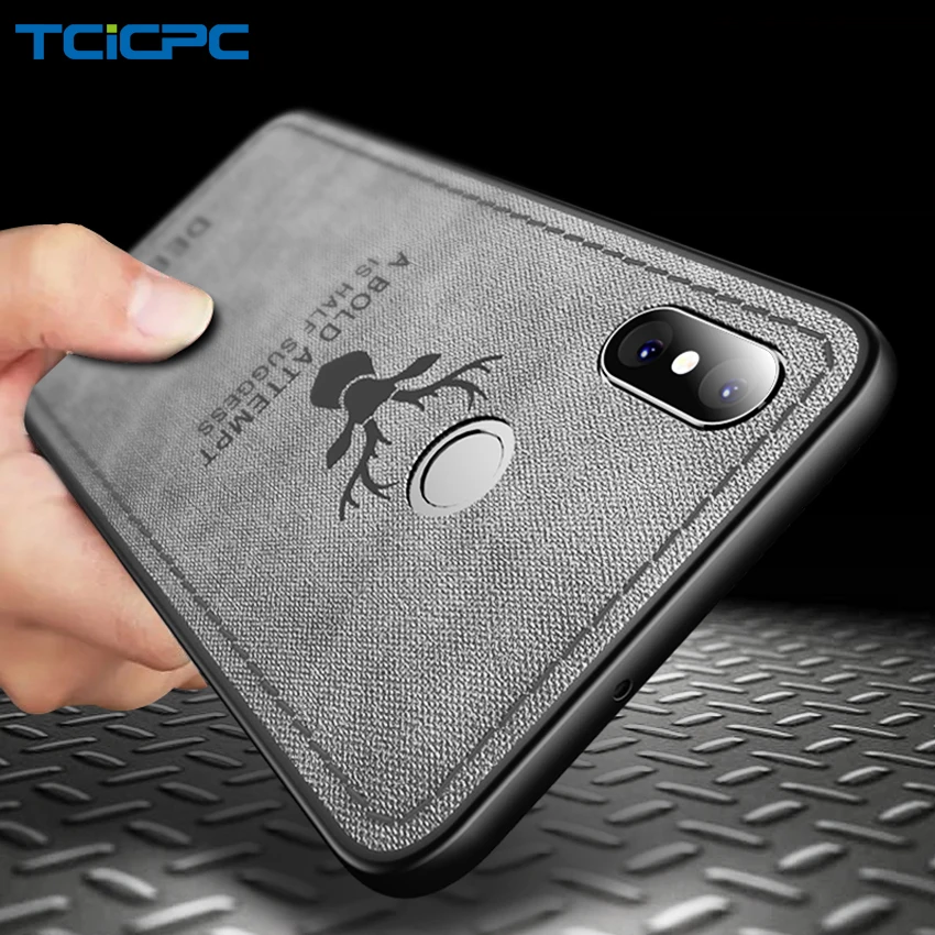 TCICPC Phone Cases For Xiaomi Mi 8 Mi8 SE Case Deer Luxury Slim Full Protection Cloth Silicon Protective Back Cover |