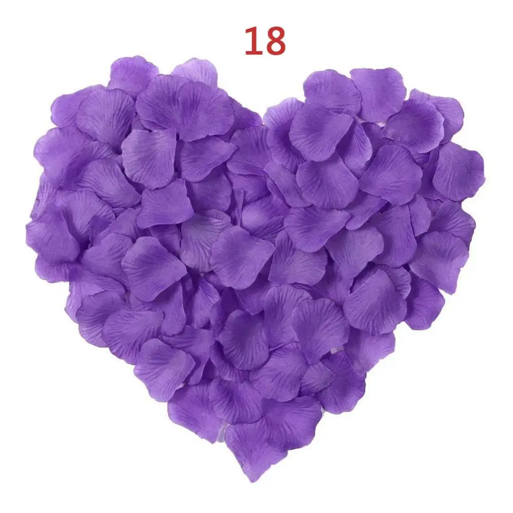 Rose Petals Wedding Accessories 1000 pieces / lot Cheap Petalas Artificiais Rose Petals Flowers Wedding Decoration Beautiful - Цвет: 1000 pieces Viole