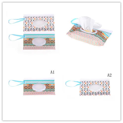 1pc Eco-friendly Wet Wipes Bag Easy-carry Snap-strap Wipes Container Clean Wipes Carrying Case Clamshell Cosmetic Pouch Clutch