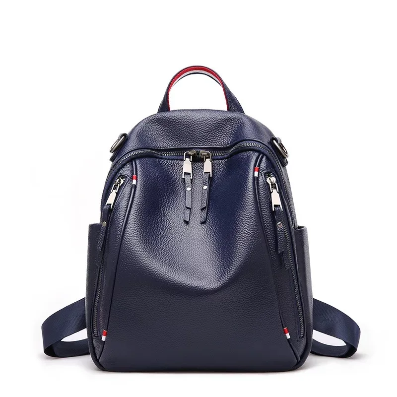 

Fashion Genuine Leather Backpack Shopping Bags for Women School Bags Travel Backpacks Ladies Shoulder Bags Female sac a main