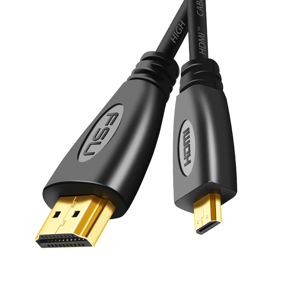 HDMI к Micro HDMI кабель 1080p V1.4 папа-папа видео 0,5 м 1 м 1,5 м 2 м 3 м кабель для HDTV ЖК-проектор камера Micro HDMI шнур