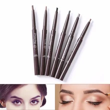 1 шт. двойной автоматический карандаш для бровей водонепроницаемый косметический инструмент с кисточкой для бровей