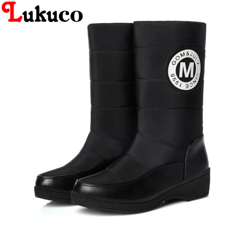 

2018 NEW SALE mid-calf winter warm boots 38 39 40 41 42 43 44 down boot high quality plush inside real picturess free shipping