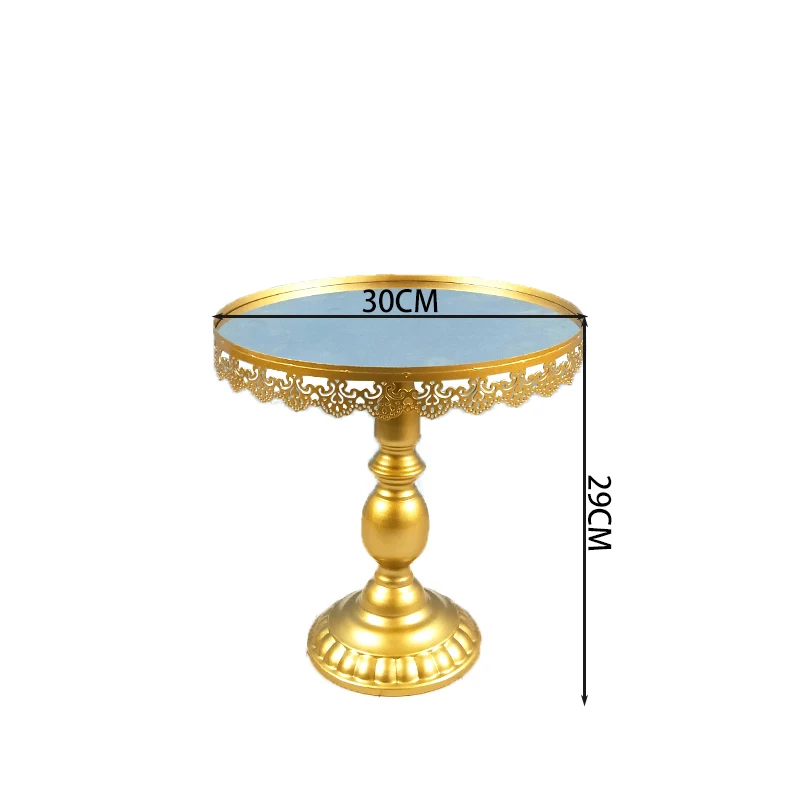 Тепло форма зеркальной поверхности Свадебные десерт лоток Серебряный торт стенд свадебные украшение для вечеринки в день рождения 6
