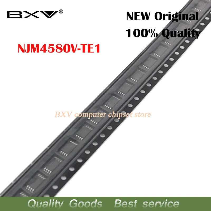 10pcs NJM4580V-TE1 JRC4580 4580 TSSOP-8 Chipset New original | Электронные компоненты и принадлежности