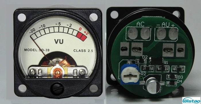 2pc Free Driver Board & 2pc V-U Meters Kit Input AC6-12V Warm Backlit Sound Level Meter 34mm Amp Accessories DIY Free Shipping