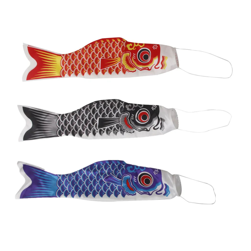 3 шт. 40 см японский ветряной носок флаг с изображением карпа Koi Nobori Sailfish Wind Streamer Fish