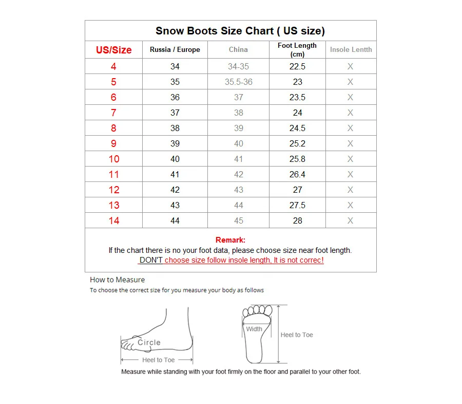 forrado de peles botas de neve para