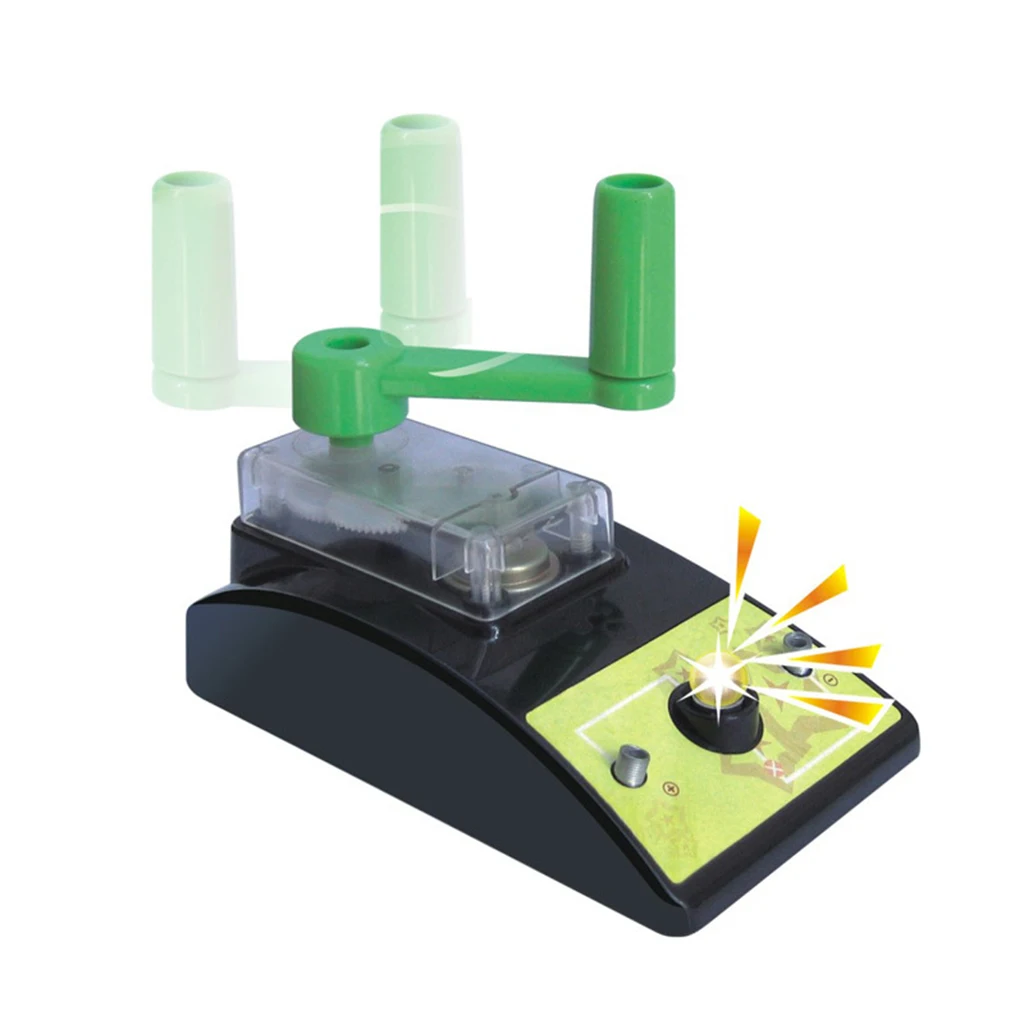 DIY Hand Generator Assemble Science Kits - Exploring Shining Bulb Physics Circuit Experiments Kids Student Educational Toy