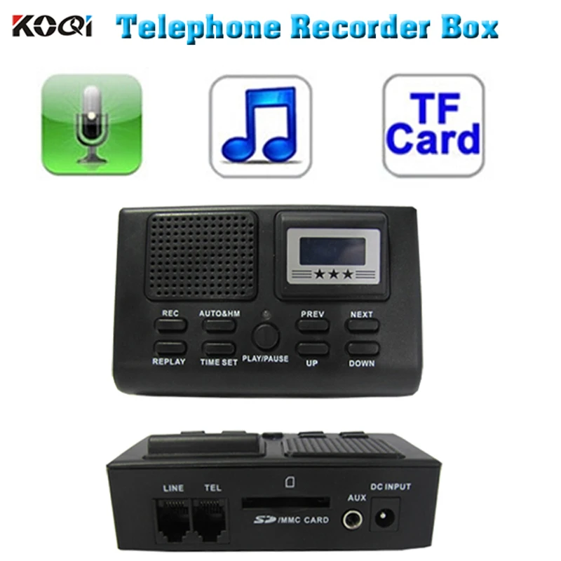 DHL freeshipping Record telephone by SD memory card max supports 16G for voice recording | Компьютеры и - Цена: 8 773,31 руб.