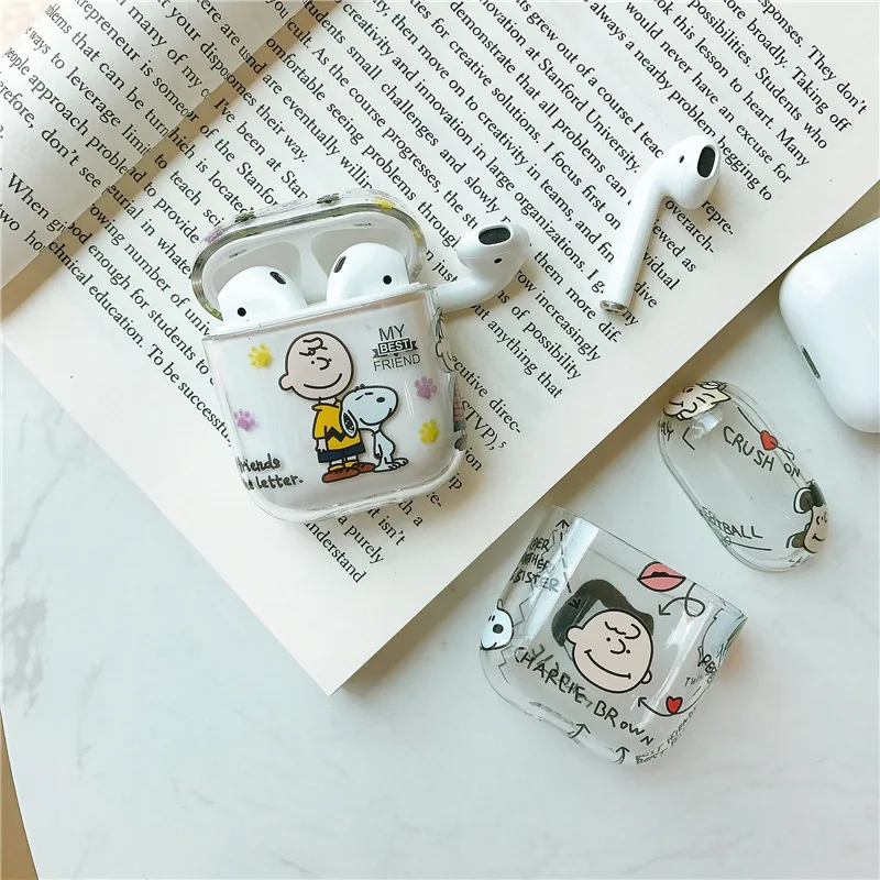 

unique Case For AirPods Cute Protective Cover Bluetooth Earphone Case luxury Accessories for Airpods 2 Transparent Hard pattern