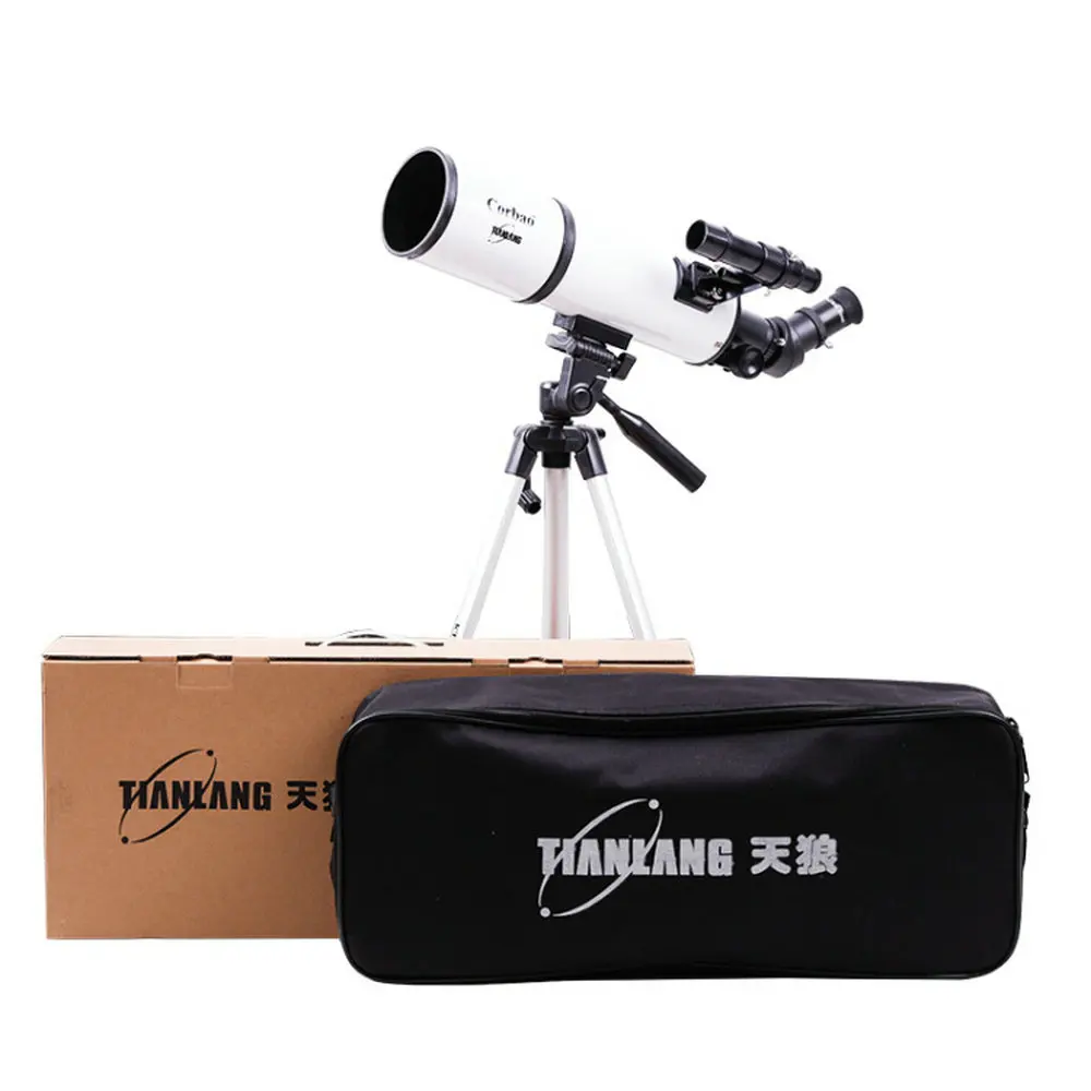 

TianLang Corbao 80AZ-PL25 Refractor Astronomical Telescope Travel Scope for Beginners Students(Built-in Solar Film)