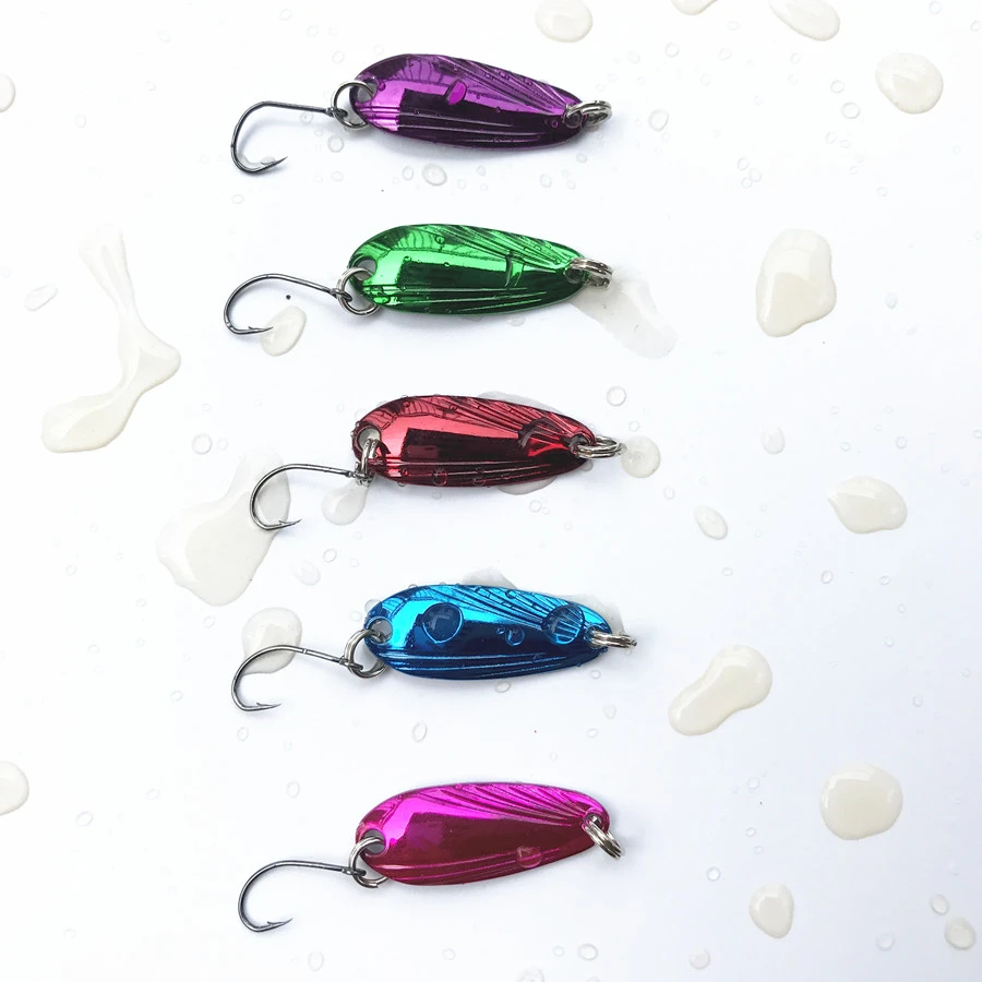 JYJ wholesale 50pcs super small spinner spoon metal lure baits for bass  walleyes fishing tackle tiny spoon vintage lure - AliExpress