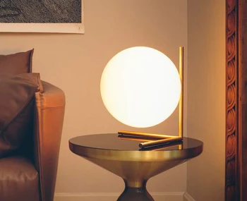 

Modern nordic Iron desk lamp living room Indoor home table lamp desk light glass decor studyroom bedroom table light desk lamps