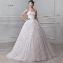 Loverxu милое бальное платье Бальные платья Элегантные Бисероплетение створки складки кружева развертки поезд вечерние платья