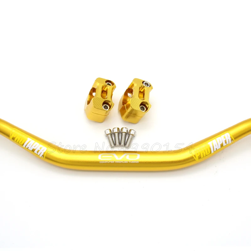gold Руль для PRO Taper Pack Bar 1-1/" ручка бар колодки ручки Pit Pro гоночный Dirt Pit велосипед Мотоцикл CNC 28 мм адаптер - Цвет: gold