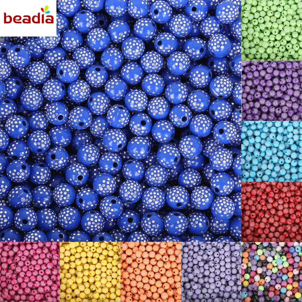 

New Arrival 100 piece/lot 8mm Bright Shiny Round Acrylic Loose Spacer DIY Beads For Jewelry Findings Jewelry making Bracelet
