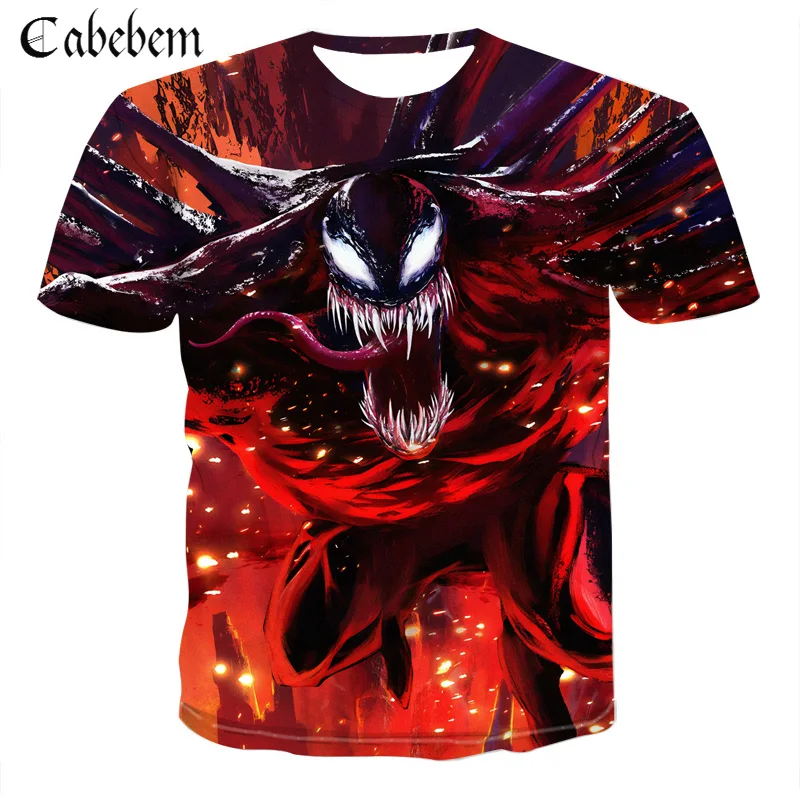 

New venom T-shirt 3D print T shirt men's casual shirt short sleeve fitness Tshirt men's/women's casual short sleeve new top