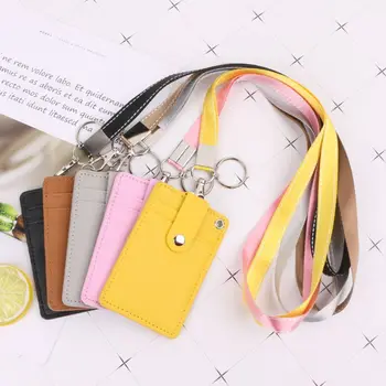 

Keyring Rope Card Case Office Work School with Neck Strap ID Card Badge Bag