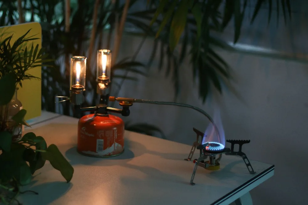 Jeebel acampamento gás lanterna splitter acampamento ao