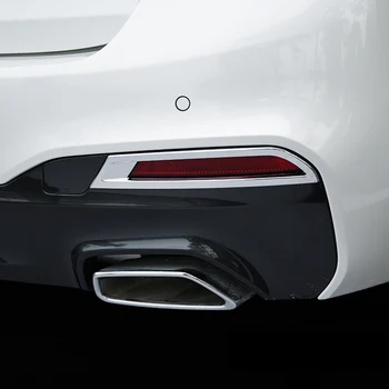 

ABS Plastic For BMW 5 Series G30 2017 2018 Car rear fog lamp Light cover trim sticker Auto accessories styling