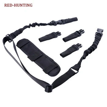 

2 Point Rifle Sling Gun Strap with Shoulder Pad Adjustable Length Black Tactical Gun Sling