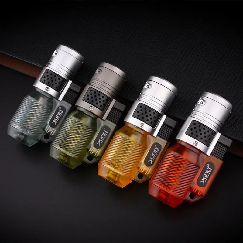 

Outdoor Lighters Cigarette Torch Lighters Keychain Lighter Stylish Potable Travel Smoking Accessories Key Ring Tools