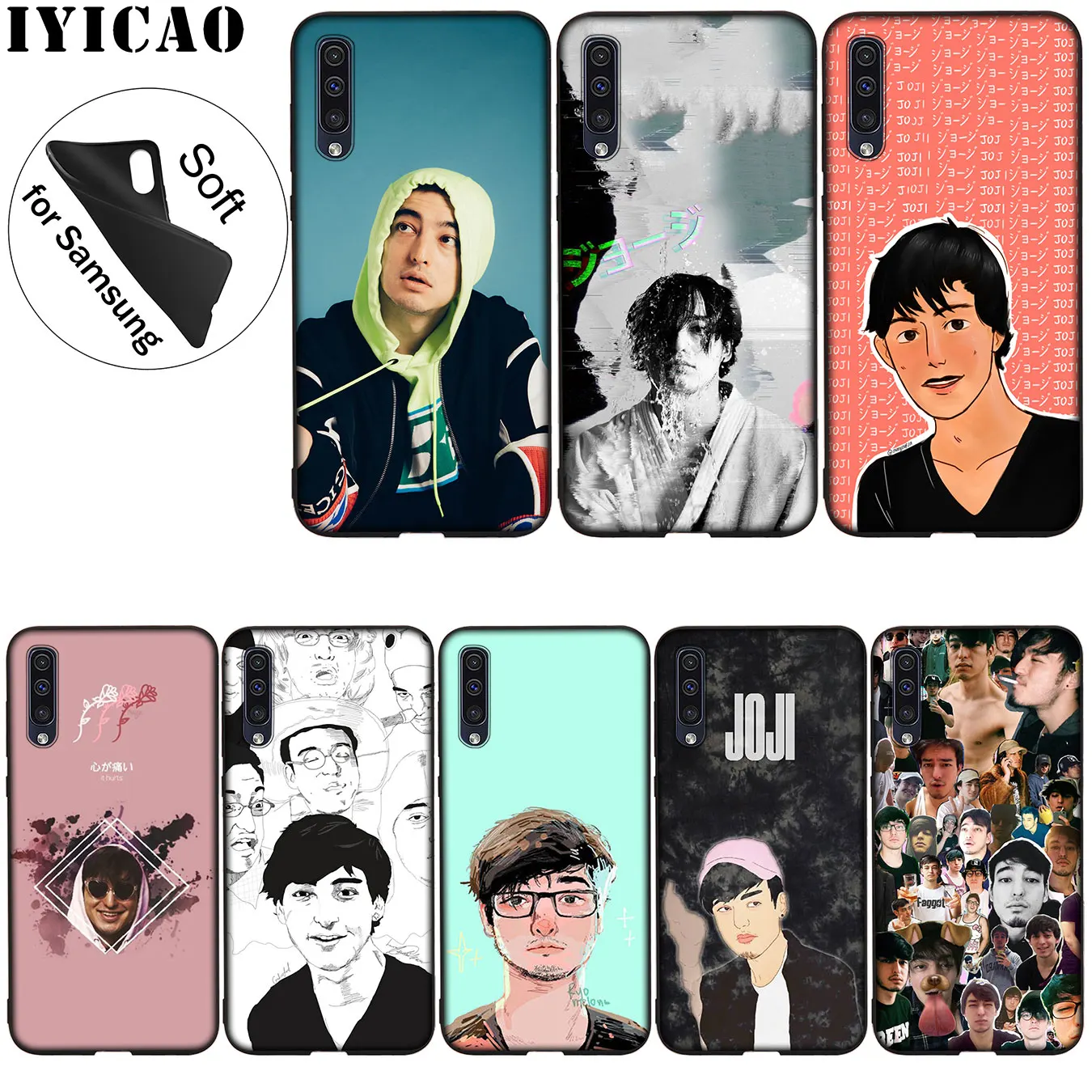 IYICAO Joji Miller Soft Silicone Case for Samsung Galaxy A70 A60 A50 A40 A30 A20 A10 A50S A40S A30S A20E A10S Black Cover |