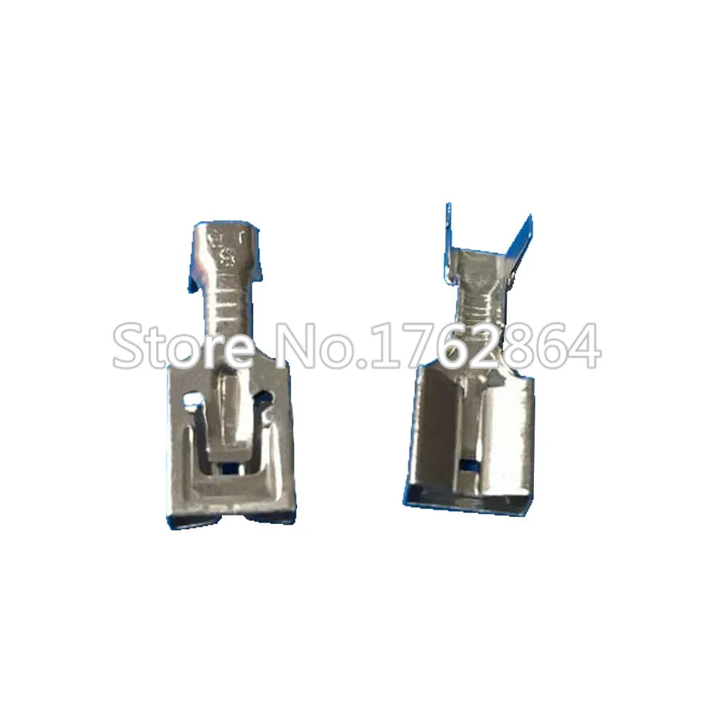 100 PCS car connector terminal block copper terminal 6.3