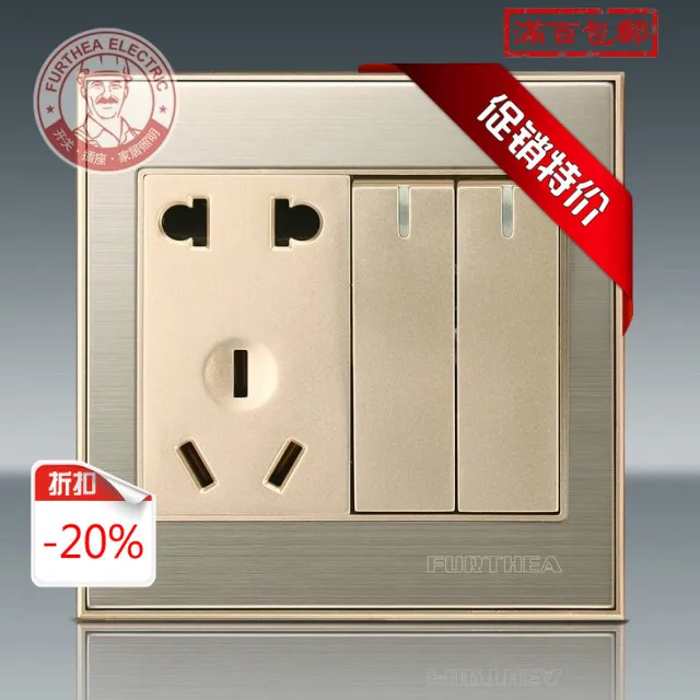Купить Фукуда матовый металлический выключатель группа socket ...