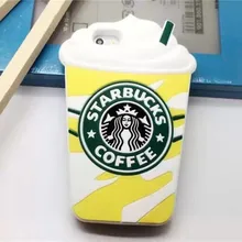 For I6 Star buck Coffee Cup Silicon Soft Case Covers for Apple IPhone 6 6s 6G