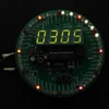 4 LED Digital Pantalla de tubo de DS18B20 giratorio reloj de tiempo de alarma de temperatura Kit de bricolaje Kits w/Control Remoto IR controlador ► Foto 3/6