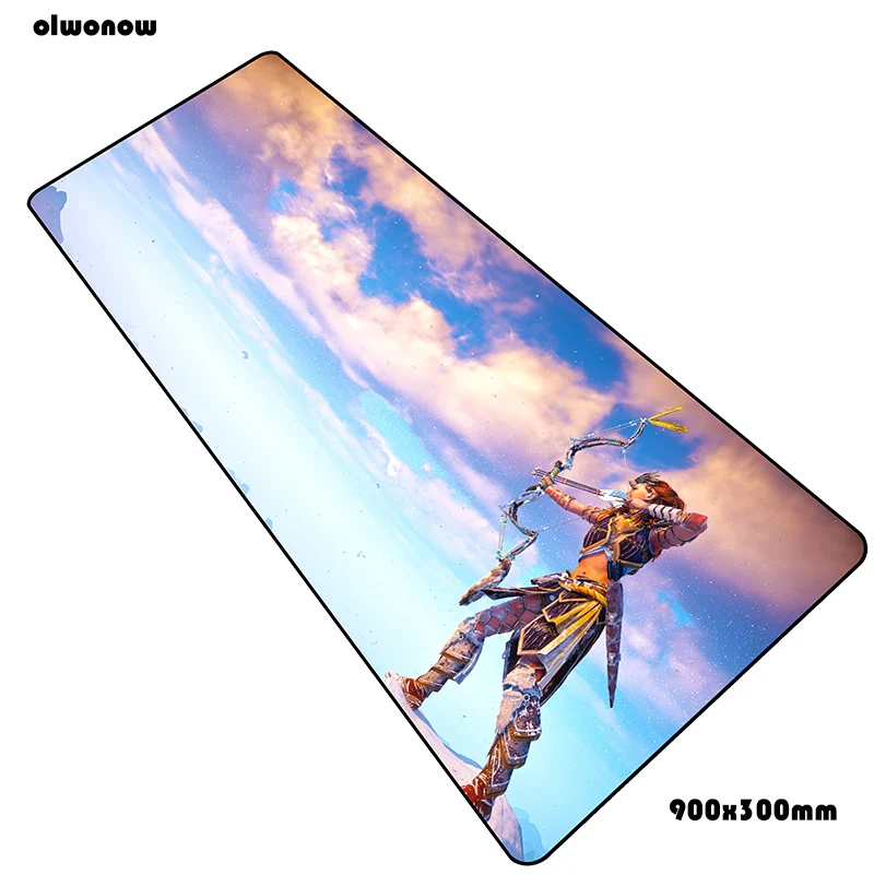 Horizon zero dawn коврики 900x300x3 мм Высококачественный игровой коврик для мыши большая клавиатура Коврик для мыши блокированный край ноутбук для геймеров padmouse коврик