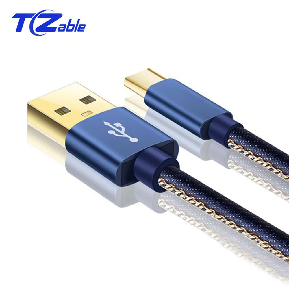 

USB Type C Cable Charging With Cowboy Jacket Charger Cable Data Cord for Samsung Galaxy 1M 2M