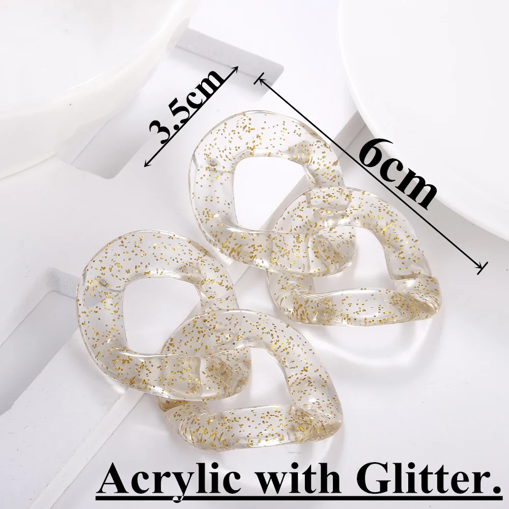 clear acrylic earrings