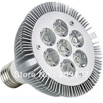 

7X3W E27 LED Light Par30 LED Lamp Bulbs E27 Par30 SpotLight Cool White|Warm White 100V-240V By Express 80pcs/lot