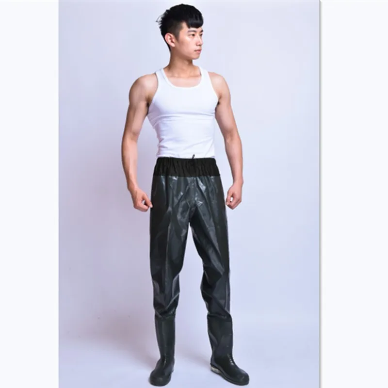 Outdoor Waterproof Fishing Waders Antiwear Pants Nonslip Rubber Boots