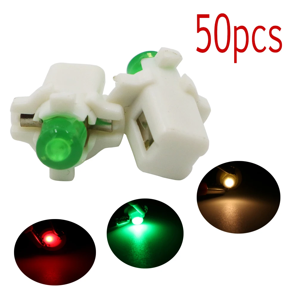 YSY 50 шт. COB 1 SMD 12 В B8.3D B8.3 D приборная панель освещения фонарь индикатора