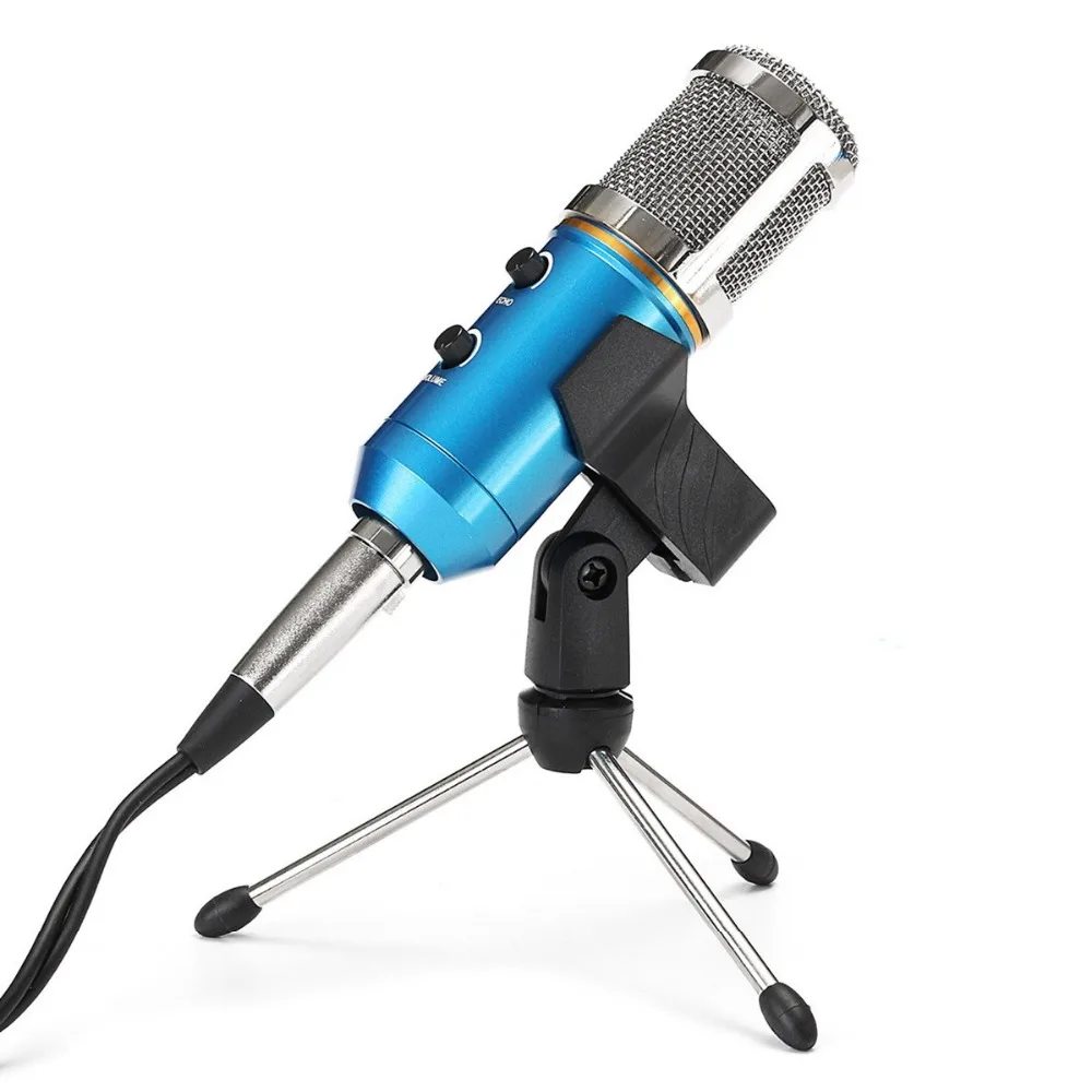 MK-F200TL микрофон Регулируемый громкость звука шумоподавление конденсатор KTV аудио студия Запись микрофон