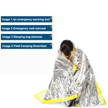 Аварийный спальный мешок для взрослых тип конверта многоразовая теплоизоляция спасательная переносная подушка для кемпинга на открытом воздухе