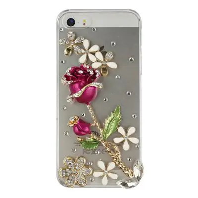 Rose with clear case